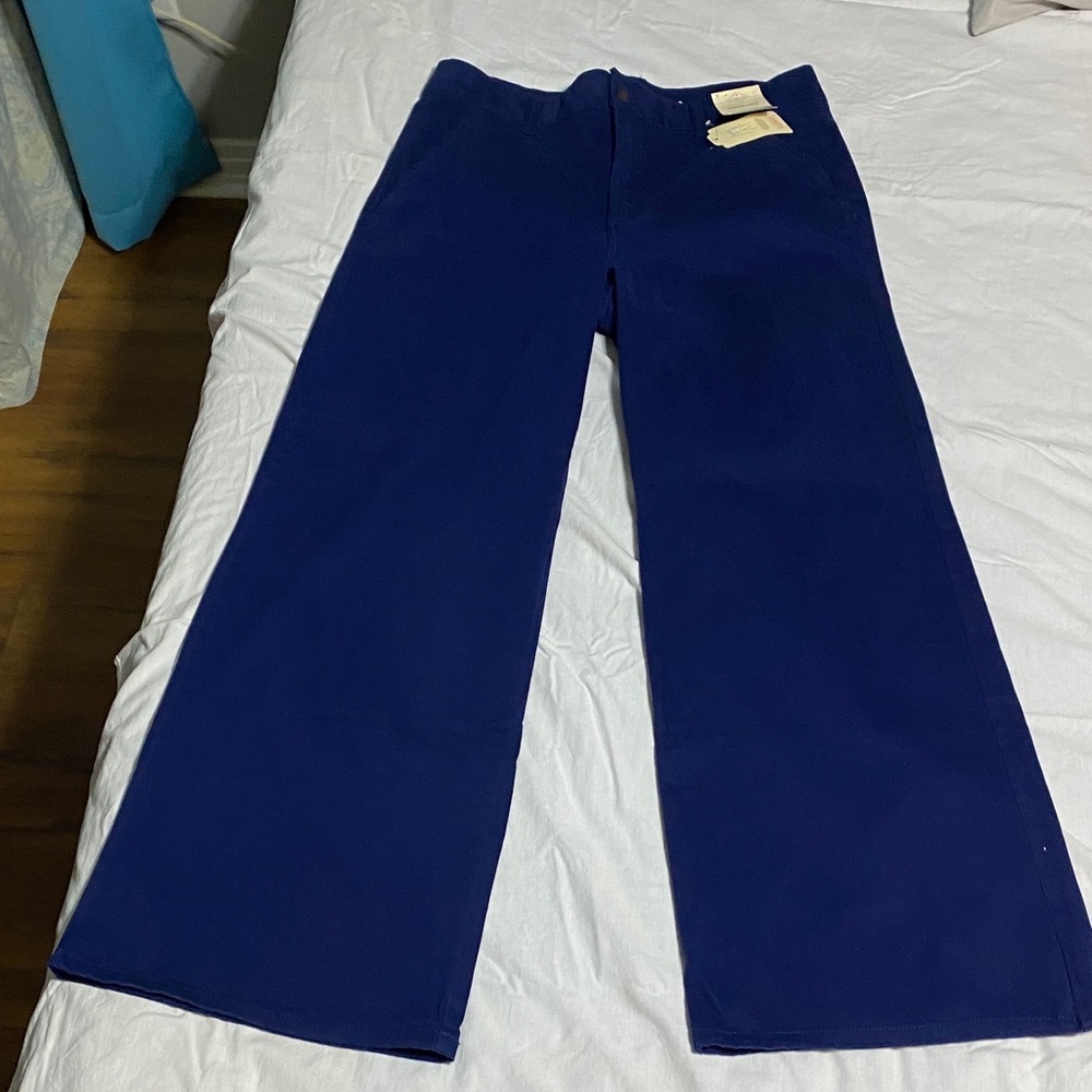 St. John’s Bay Women’s Wide-Leg Pants – Navy, Size 12